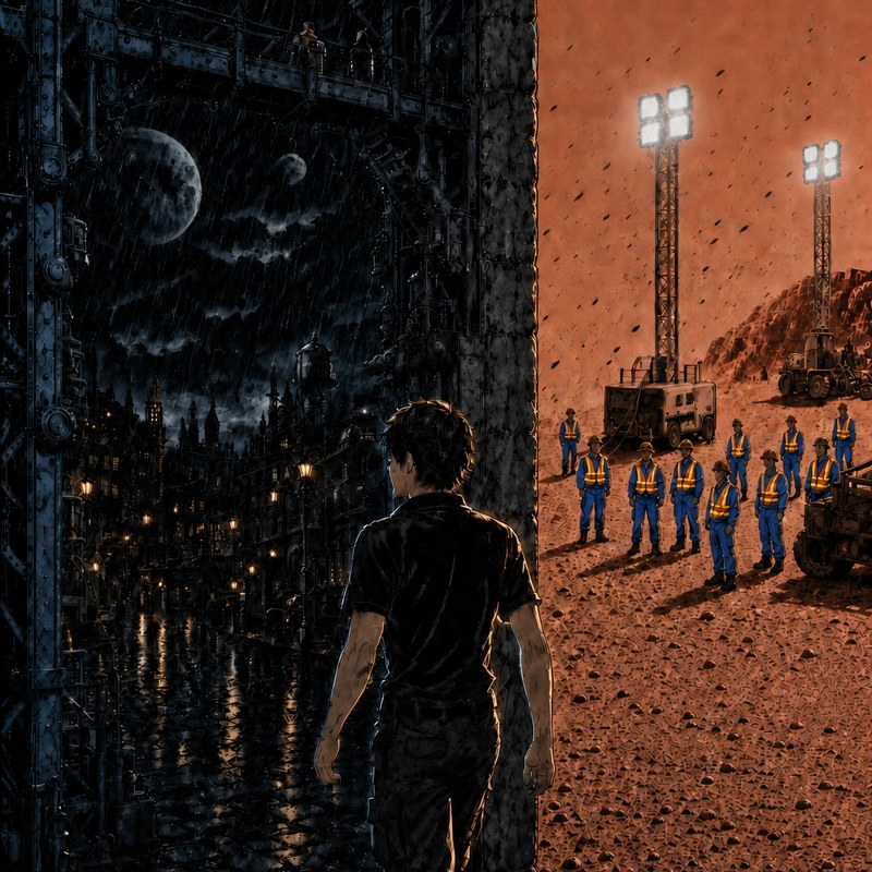 The threshold — key art